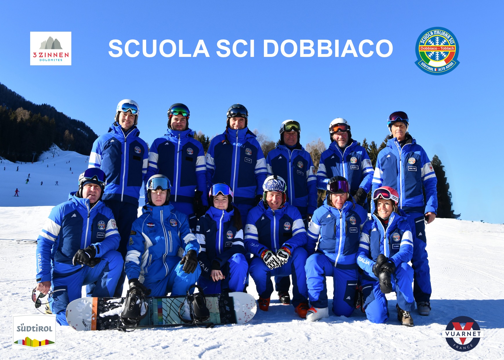 Team maestri Scuola Sci Dobbiaco